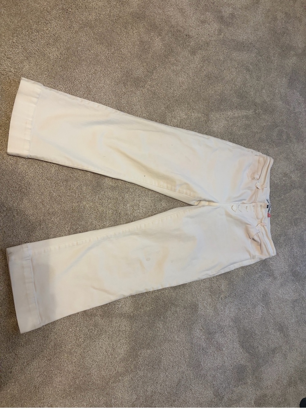 CAbi Cream Wide-Leg Pants